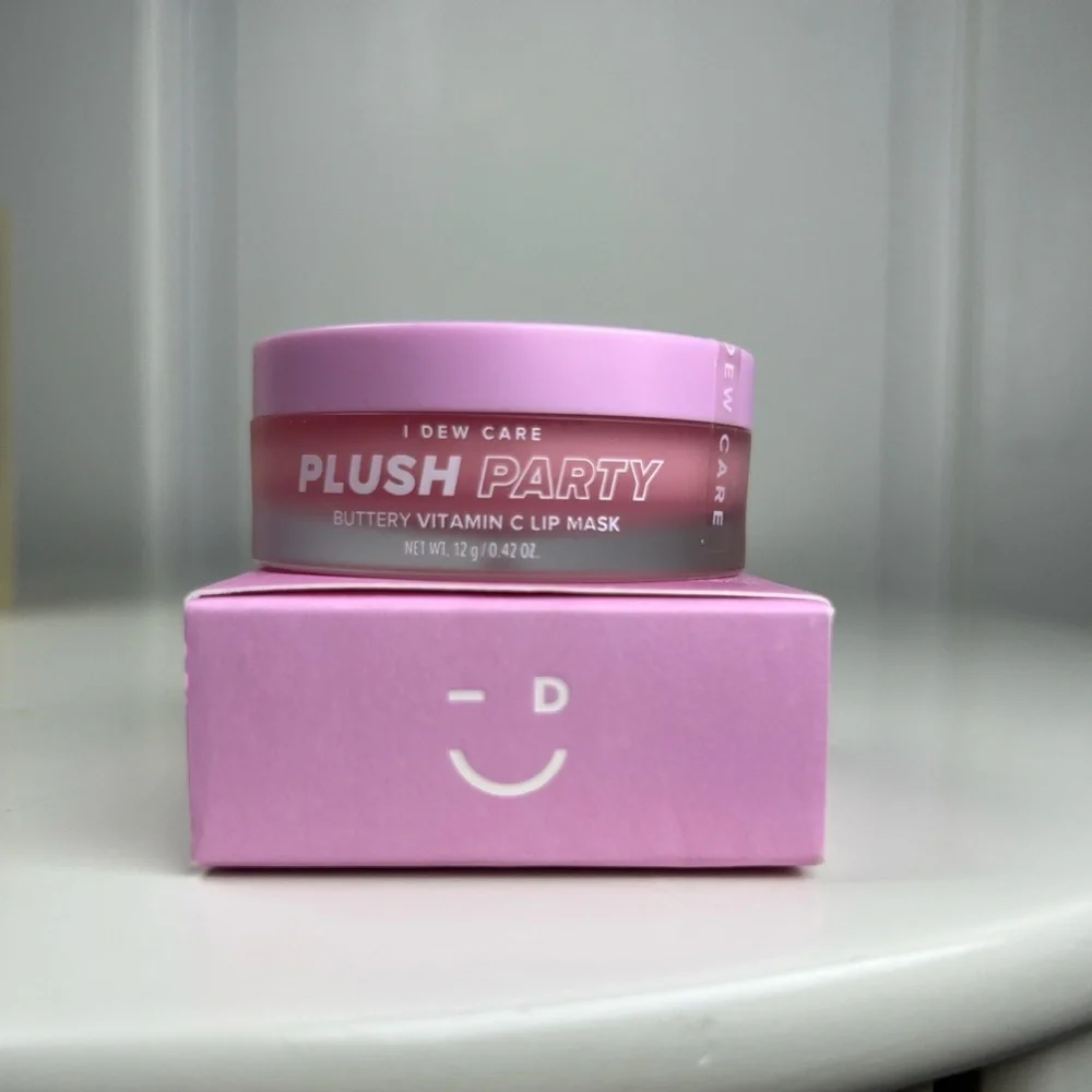I Dew Care Plush Party Buttery Vitamin- C Lip Mask NIB